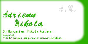 adrienn mikola business card